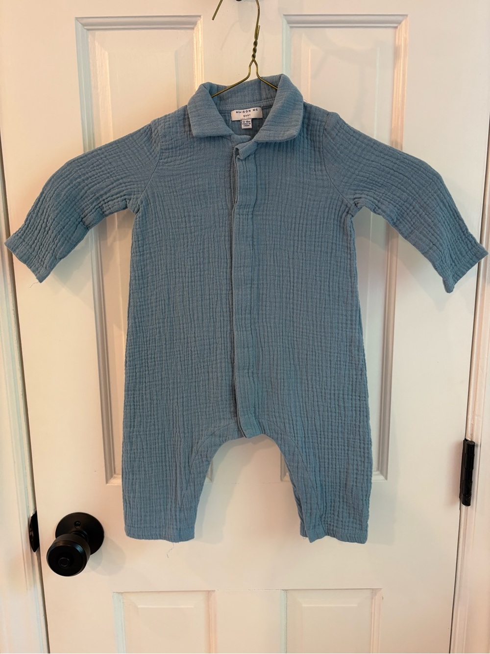 Maisonette Gauze Collared Boys Romper
